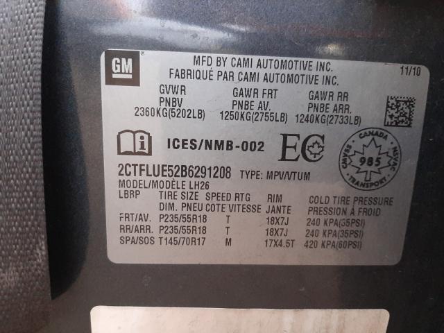 Photo 9 VIN: 2CTFLUE52B6291208 - GMC TERRAIN SL 