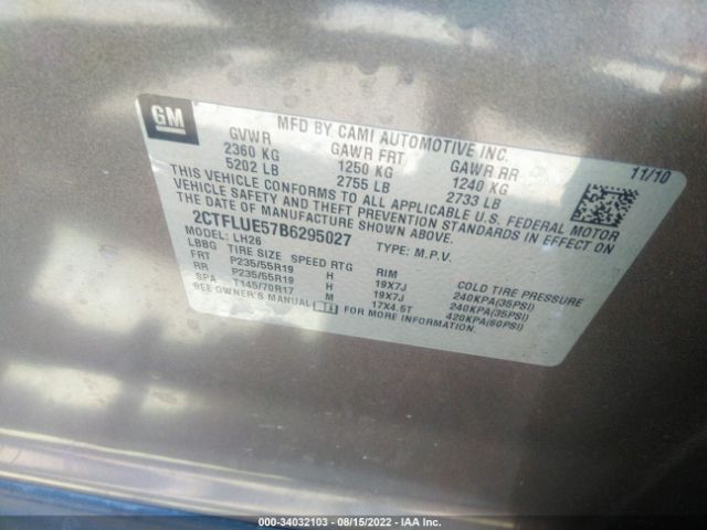 Photo 8 VIN: 2CTFLUE57B6295027 - GMC TERRAIN 