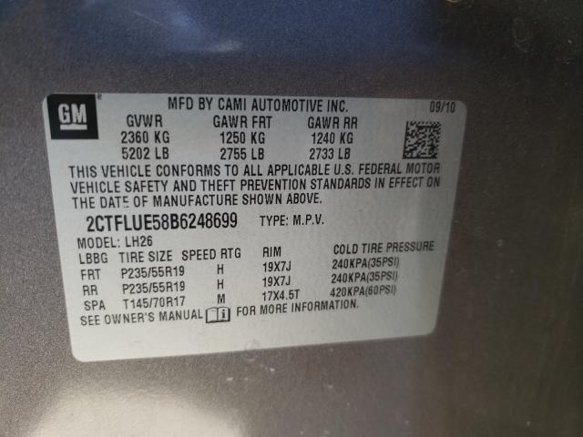 Photo 9 VIN: 2CTFLUE58B6248699 - GMC TERRAIN SL 