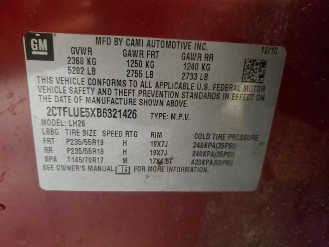 Photo 9 VIN: 2CTFLUE5XB6321426 - GMC TERRAIN SL 