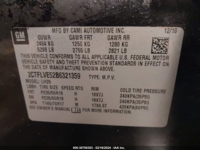 Photo 8 VIN: 2CTFLVE52B6321359 - GMC TERRAIN 