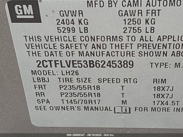 Photo 8 VIN: 2CTFLVE53B6245389 - GMC TERRAIN 