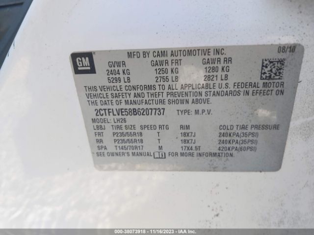 Photo 8 VIN: 2CTFLVE58B6207737 - GMC TERRAIN 