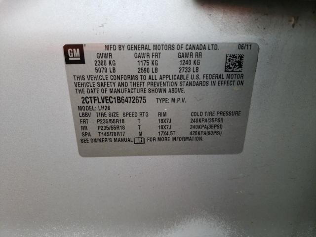 Photo 12 VIN: 2CTFLVEC1B6472675 - GMC TERRAIN SL 