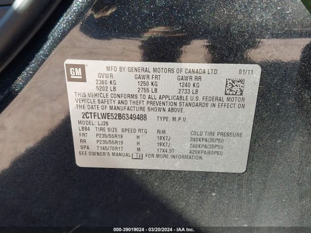 Photo 8 VIN: 2CTFLWE52B6349488 - GMC TERRAIN 