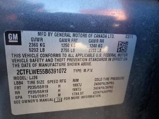 Photo 12 VIN: 2CTFLWE55B6391072 - GMC TERRAIN SL 