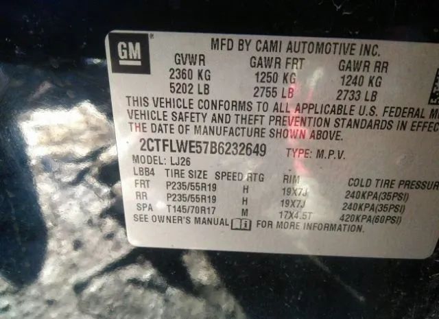 Photo 8 VIN: 2CTFLWE57B6232649 - GMC TERRAIN 