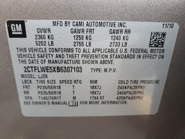 Photo 9 VIN: 2CTFLWE5XB6307103 - GMC TERRAIN 