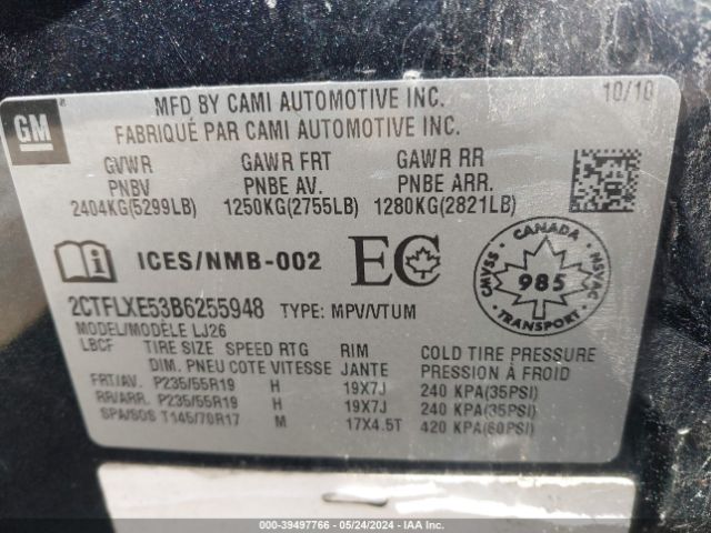 Photo 8 VIN: 2CTFLXE53B6255948 - GMC TERRAIN 