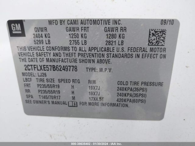 Photo 8 VIN: 2CTFLXE57B6249778 - GMC TERRAIN 