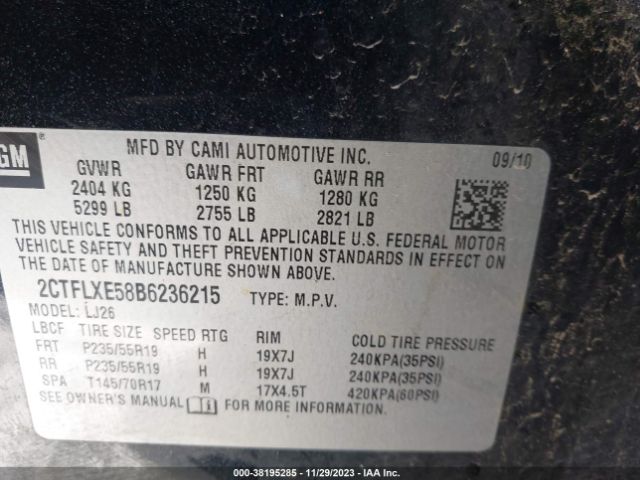 Photo 8 VIN: 2CTFLXE58B6236215 - GMC TERRAIN 