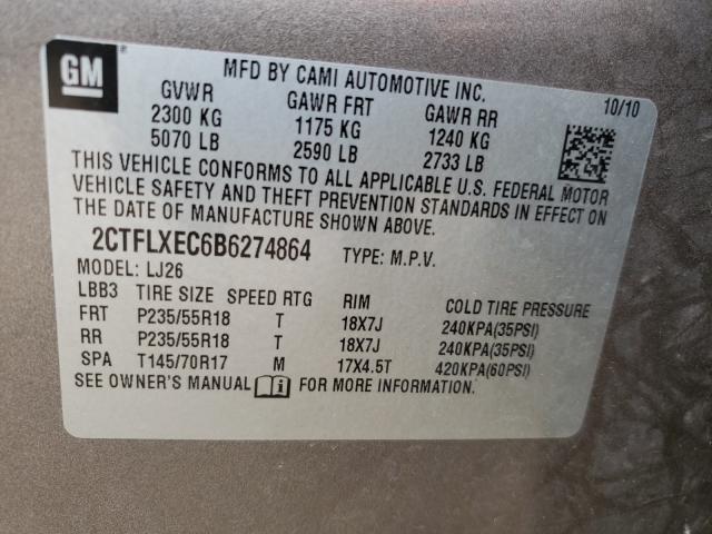 Photo 9 VIN: 2CTFLXEC6B6274864 - GMC TERRAIN SL 