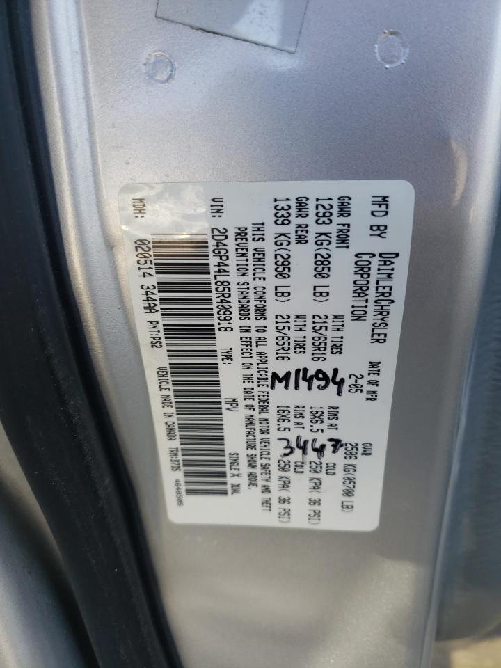 Photo 13 VIN: 2D4GP44L85R409918 - DODGE CARAVAN 