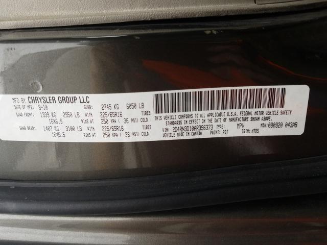 Photo 9 VIN: 2D4RN3D10AR396373 - DODGE GRAND CARA 