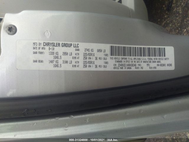 Photo 8 VIN: 2D4RN3D14AR438348 - DODGE GRAND CARAVAN 