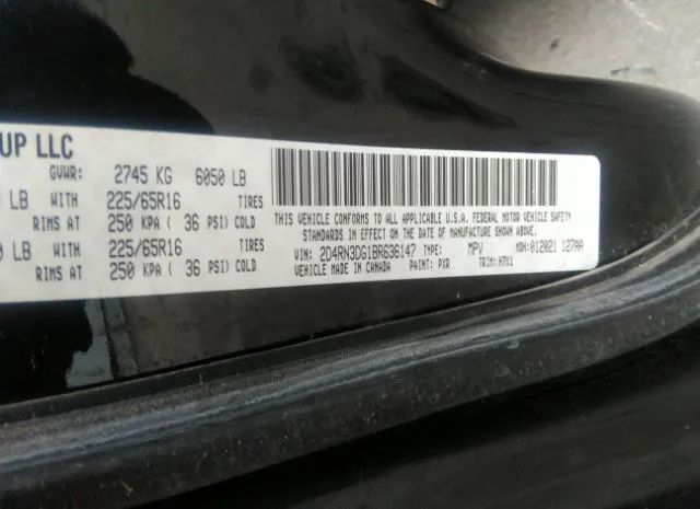 Photo 8 VIN: 2D4RN3DG1BR636147 - DODGE GRAND CARAVAN 