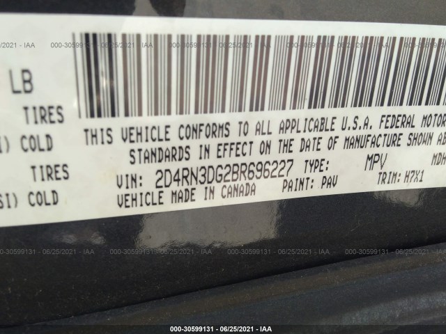 Photo 8 VIN: 2D4RN3DG2BR696227 - DODGE GRAND CARAVAN 