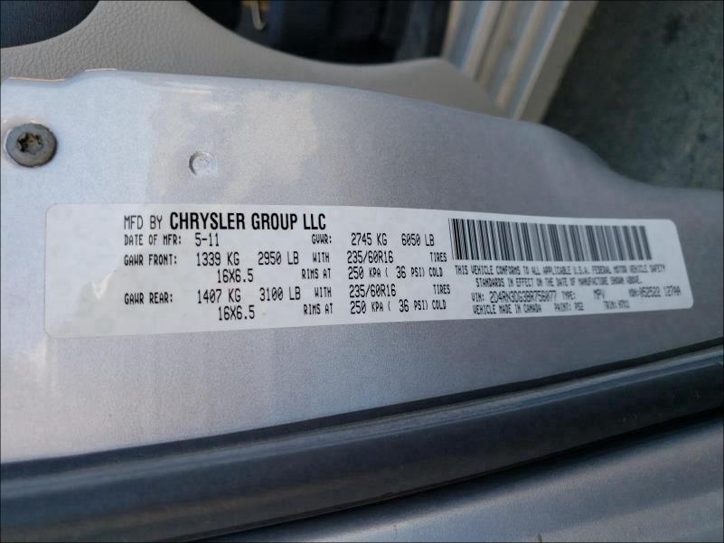 Photo 9 VIN: 2D4RN3DG3BR756077 - DODGE GRAND CARA 