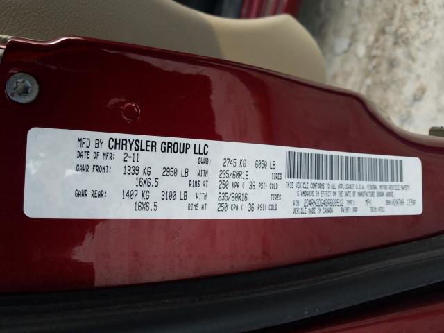 Photo 9 VIN: 2D4RN3DG4BR668512 - DODGE GRAND CARA 