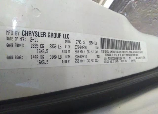 Photo 8 VIN: 2D4RN3DG4BR671894 - DODGE GRAND CARAVAN 