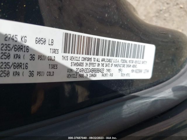 Photo 8 VIN: 2D4RN3DG4BR688422 - DODGE GRAND CARAVAN 