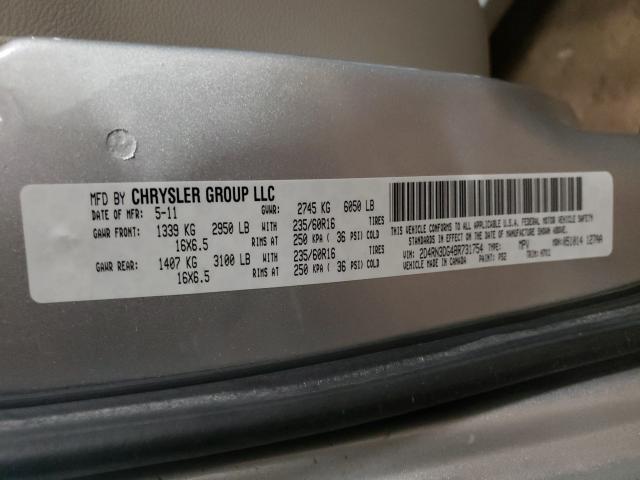 Photo 9 VIN: 2D4RN3DG4BR731754 - DODGE GRAND CARA 