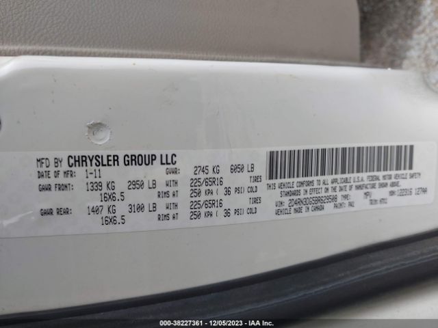 Photo 8 VIN: 2D4RN3DG5BR629508 - DODGE GRAND CARAVAN 