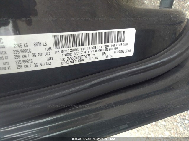 Photo 8 VIN: 2D4RN3DG8BR777278 - DODGE GRAND CARAVAN 