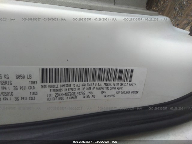 Photo 8 VIN: 2D4RN4DE0AR164736 - DODGE GRAND CARAVAN 