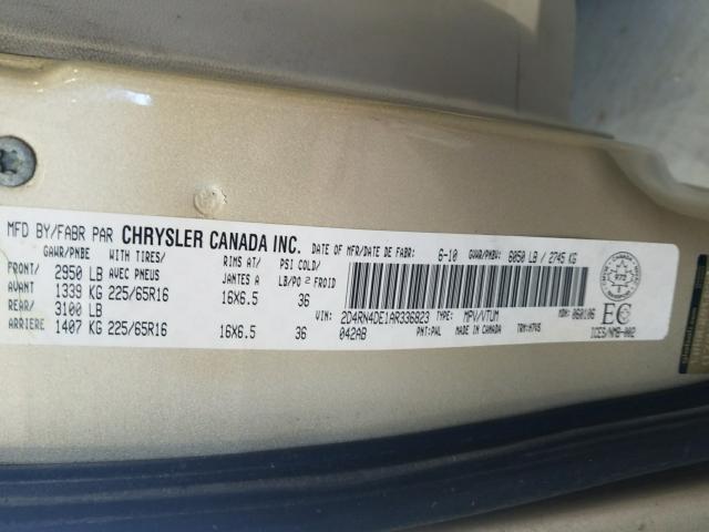 Photo 9 VIN: 2D4RN4DE1AR336823 - DODGE GRAND CARA 