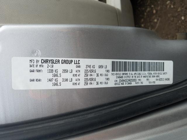 Photo 9 VIN: 2D4RN4DE2AR259959 - DODGE GRAND CARA 