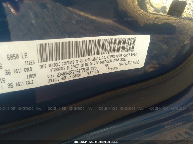 Photo 8 VIN: 2D4RN4DE2AR477139 - DODGE GRAND CARAVAN 