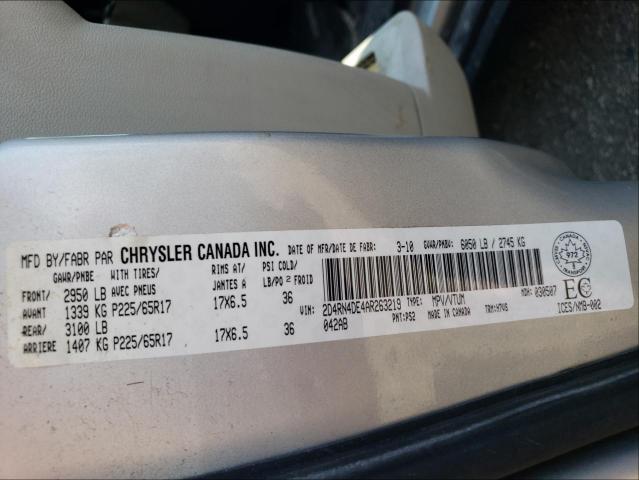 Photo 9 VIN: 2D4RN4DE4AR263219 - DODGE GRAND CARA 