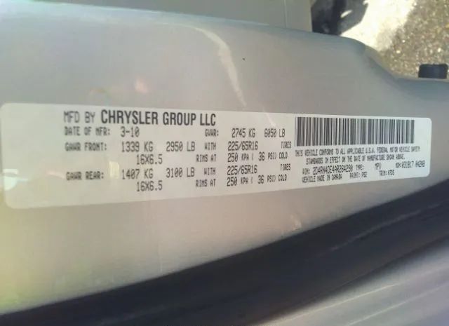 Photo 8 VIN: 2D4RN4DE4AR264290 - DODGE GRAND CARAVAN 