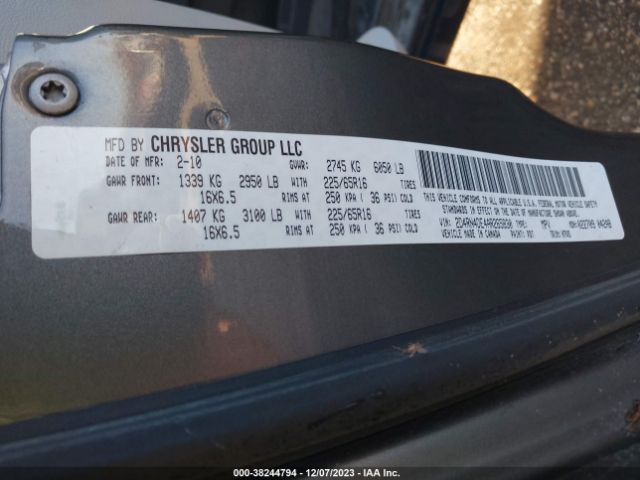 Photo 8 VIN: 2D4RN4DE4AR265830 - DODGE GRAND CARAVAN 