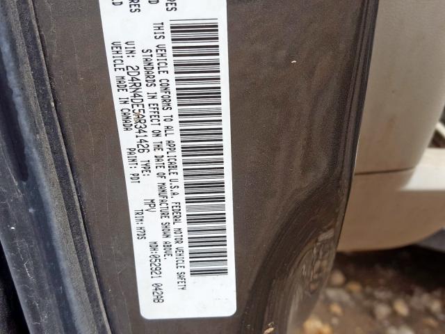 Photo 9 VIN: 2D4RN4DE5AR341426 - DODGE GRAND CARA 