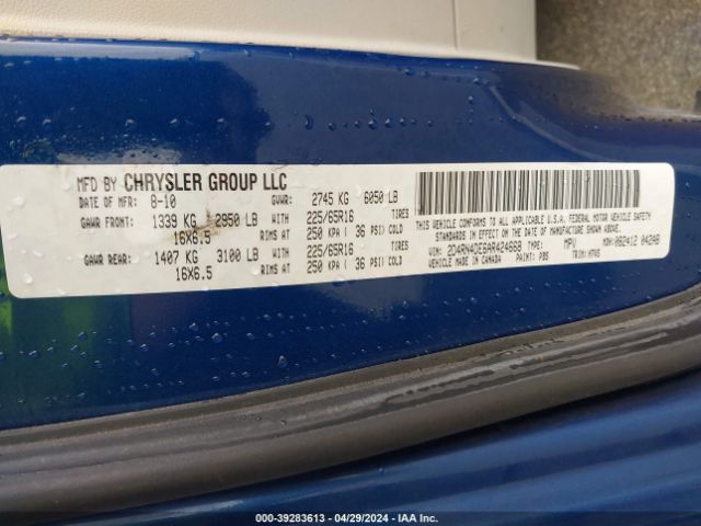 Photo 8 VIN: 2D4RN4DE6AR424668 - DODGE GRAND CARAVAN 