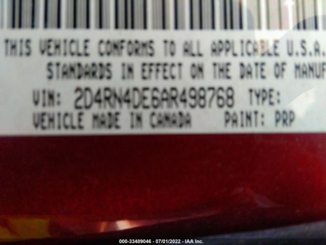 Photo 8 VIN: 2D4RN4DE6AR498768 - DODGE GRAND CARAVAN 