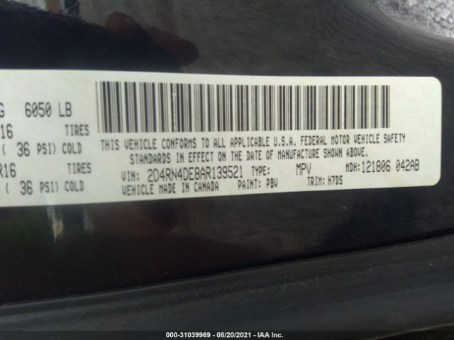 Photo 8 VIN: 2D4RN4DE8AR139521 - DODGE GRAND CARAVAN 