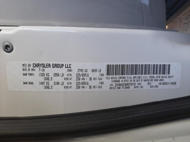 Photo 9 VIN: 2D4RN4DE8AR370743 - DODGE GRAND CARA 