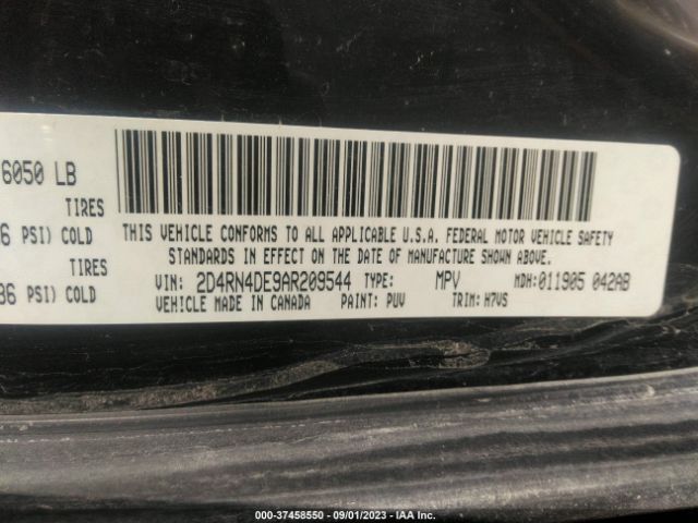 Photo 8 VIN: 2D4RN4DE9AR209544 - DODGE GRAND CARAVAN 