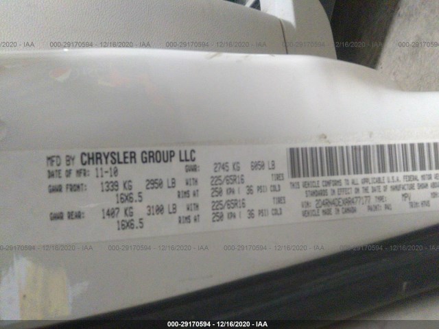 Photo 8 VIN: 2D4RN4DEXAR477177 - DODGE GRAND CARAVAN 