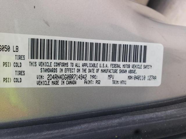 Photo 9 VIN: 2D4RN4DG0BR714942 - DODGE GRAND CARA 