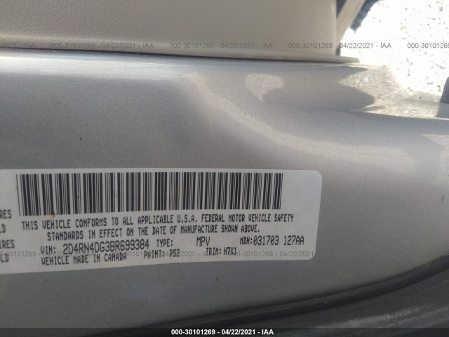 Photo 8 VIN: 2D4RN4DG3BR699384 - DODGE GRAND CARAVAN 