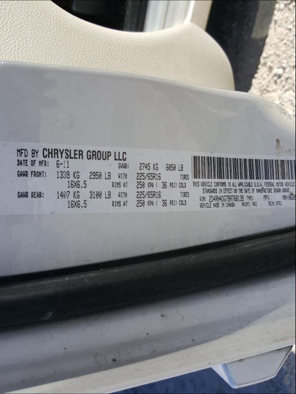 Photo 9 VIN: 2D4RN4DG7BR768139 - DODGE GRAND CARA 