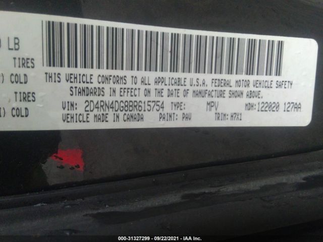 Photo 8 VIN: 2D4RN4DG8BR615754 - DODGE GRAND CARAVAN 