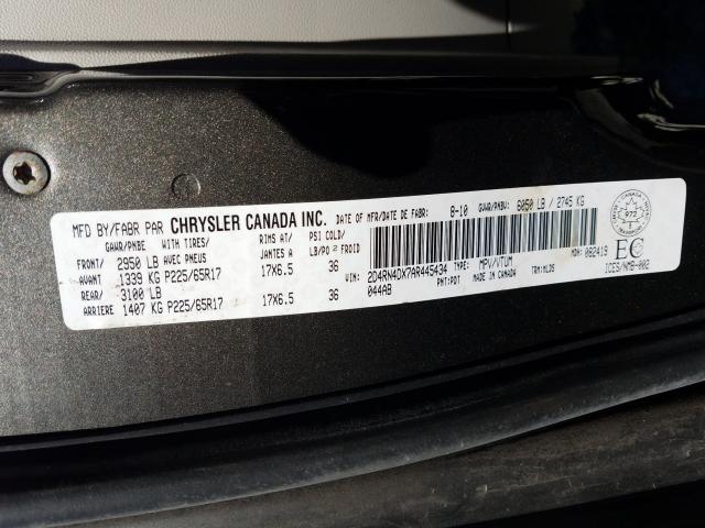 Photo 9 VIN: 2D4RN4DX7AR445434 - DODGE GRAND CARA 