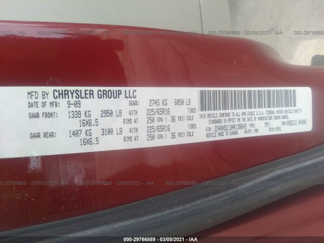 Photo 8 VIN: 2D4RN5D13AR138649 - DODGE GRAND CARAVAN 