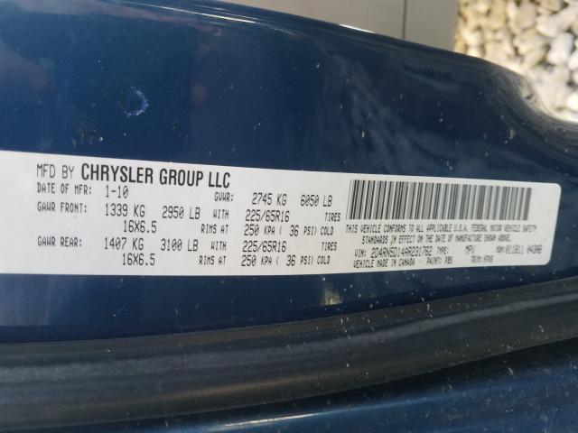 Photo 9 VIN: 2D4RN5D14AR231762 - DODGE GRAND CARA 