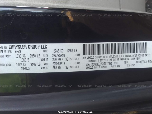 Photo 8 VIN: 2D4RN5D15AR117821 - DODGE GRAND CARAVAN 